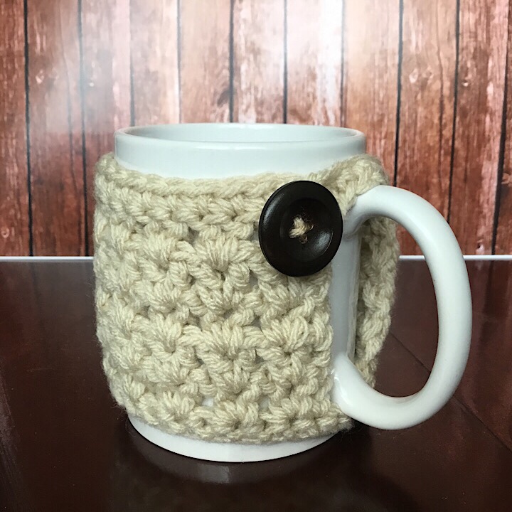 Crochet Mug Cozy | Handmade by Haniyyah Cream