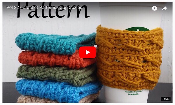 How to crochet cup cozies