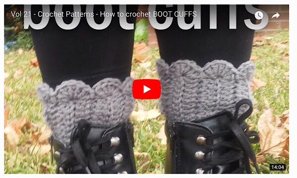 How to crochet boot cuffs