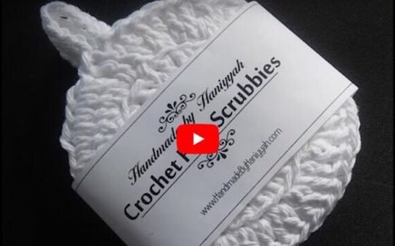 How to crochet face scrubbies