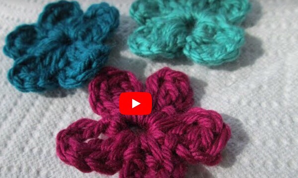 How to crochet small flower