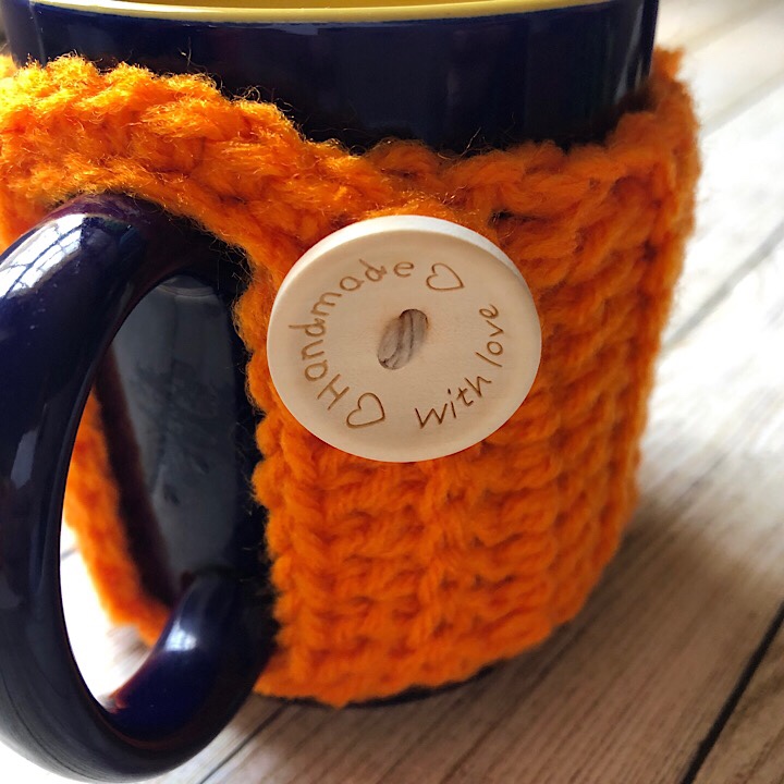 Haniyyah's Mug Cozy in Orange