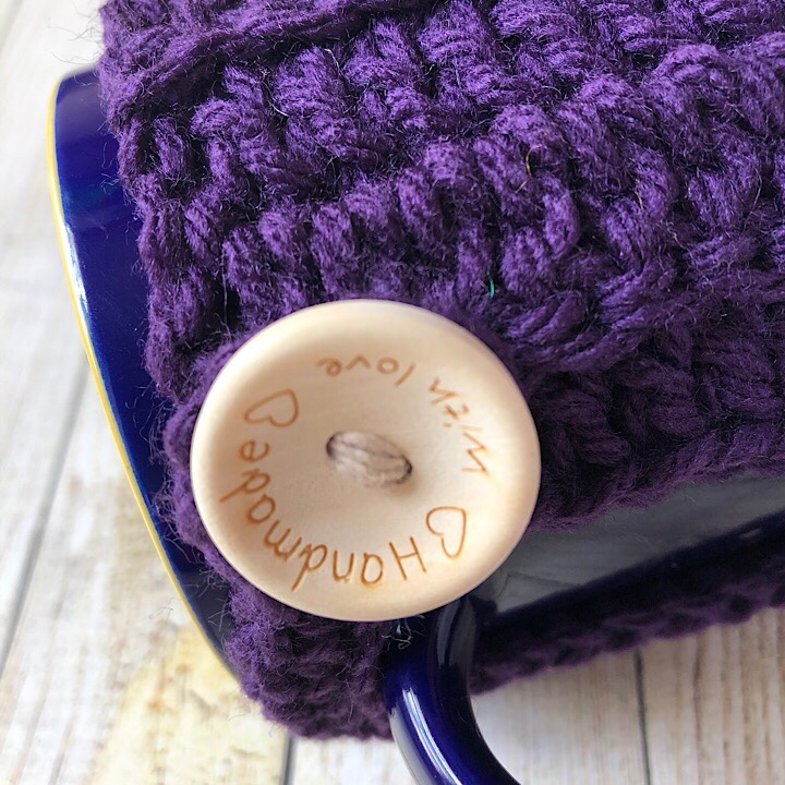 Haniyyah's Mug Cozy in Royal Purple