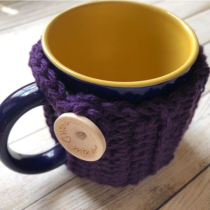 Haniyyah's Mug Cozy in Royal Purple