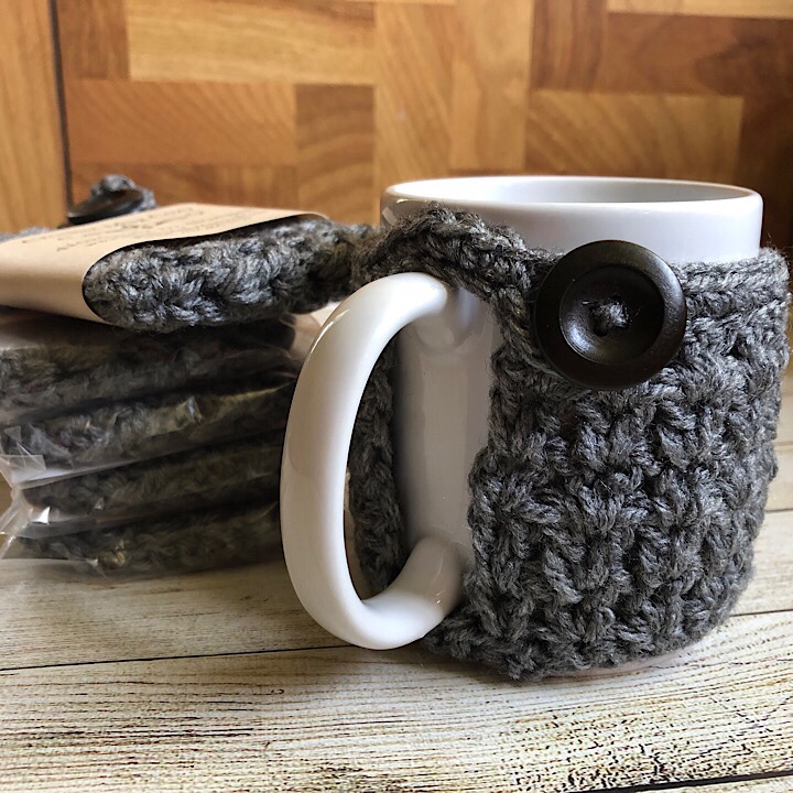 Miranda's Mug Cozy in Grey