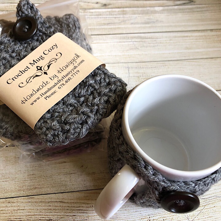 Miranda's Mug Cozy in Grey