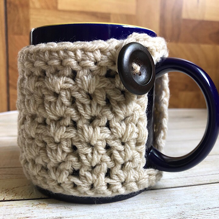 Crochet Mug Cozy Oatmeal