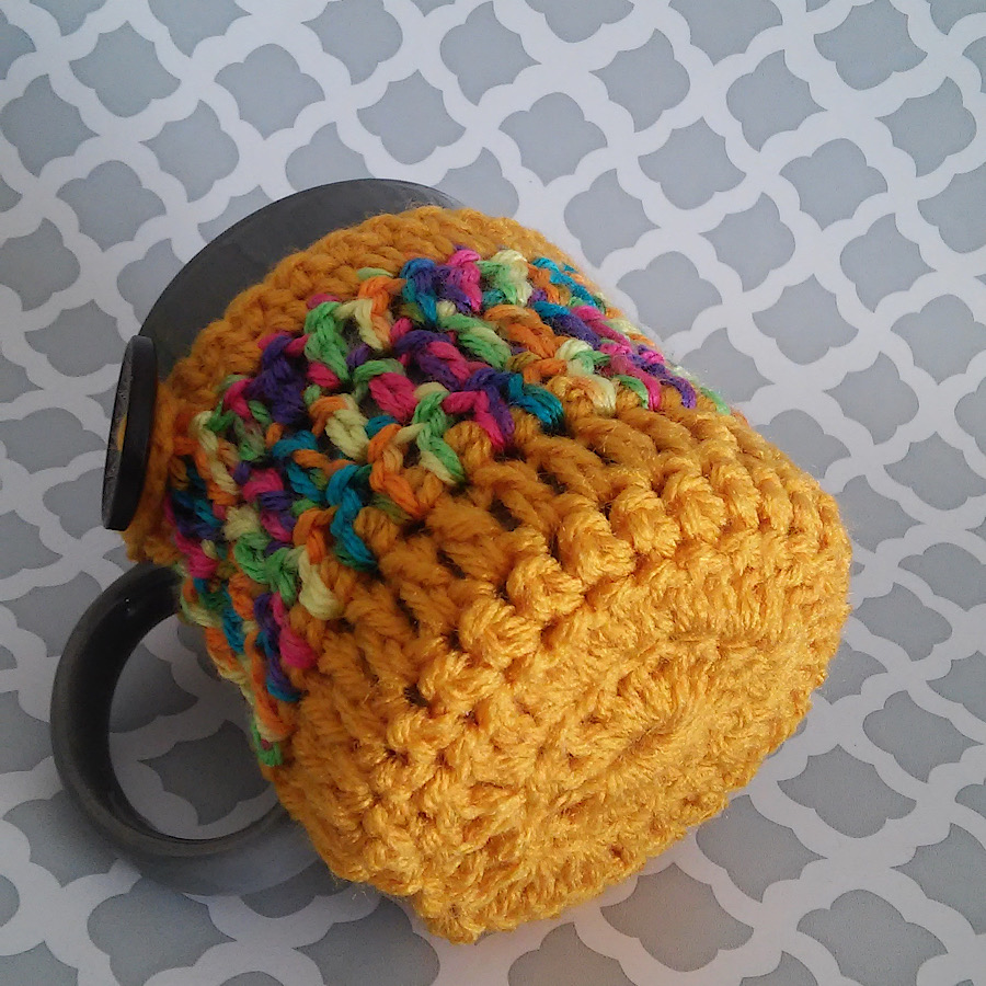 Handmade by Haniyyah Crochet Mug Cozy with bottom