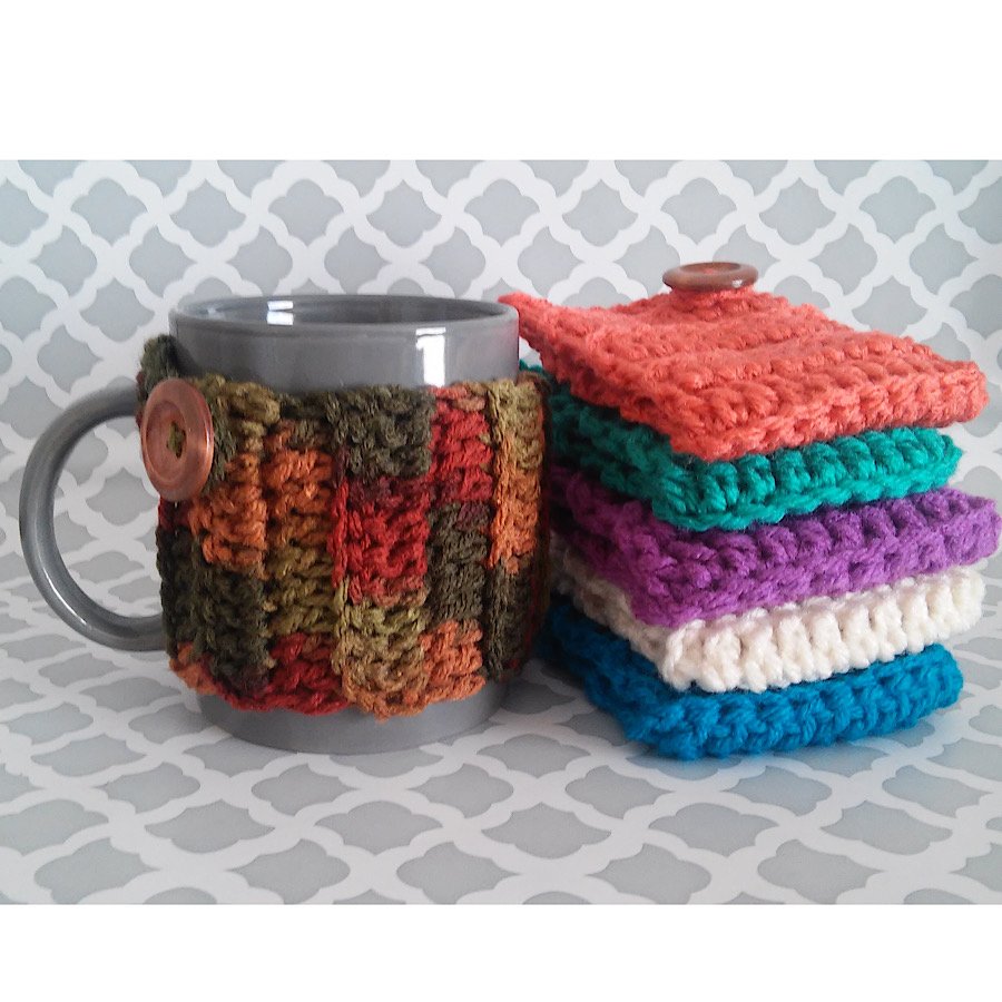 Set of Crochet Mug Cozies