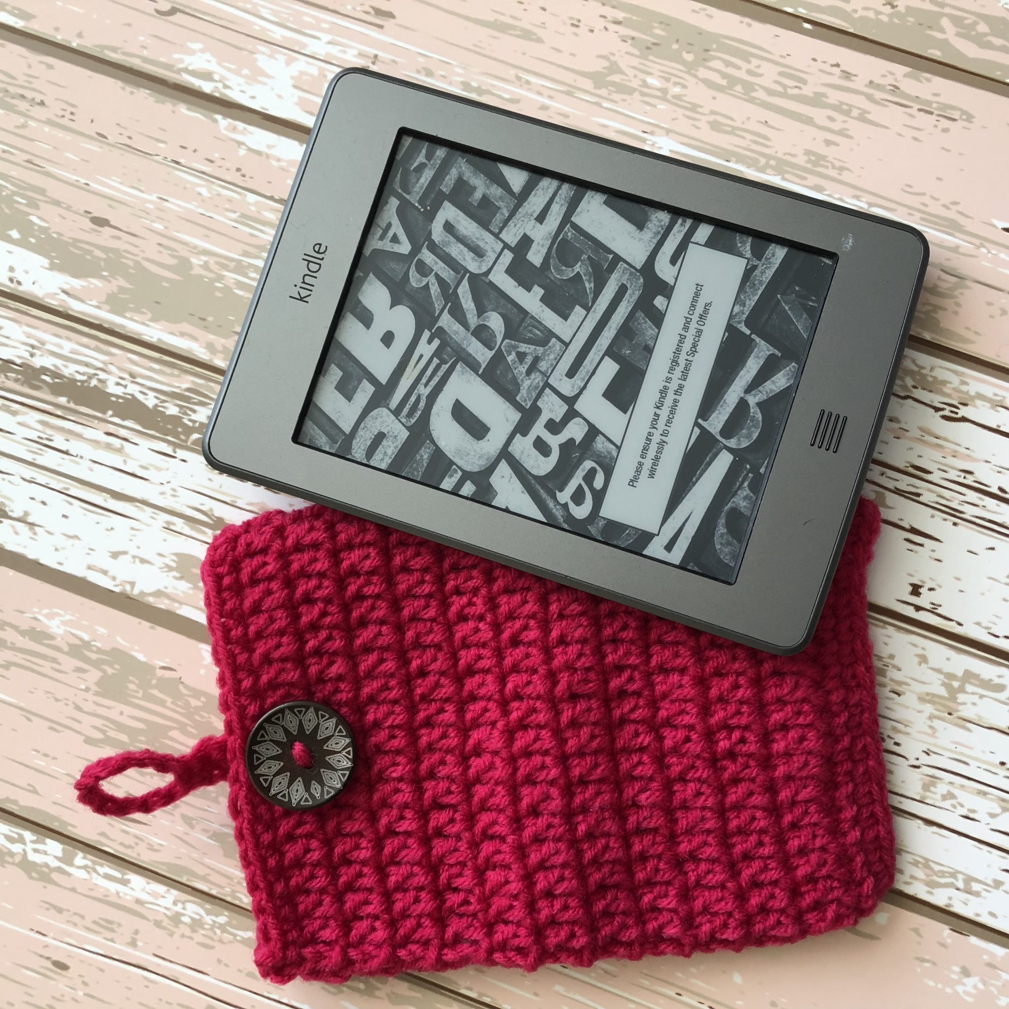 Kindle e-reader Crochet Cover