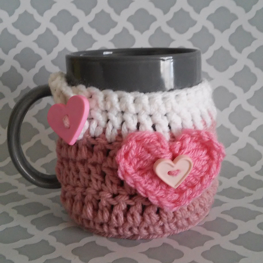Handmade by Haniyyah Crochet Mug Cozy with bottom