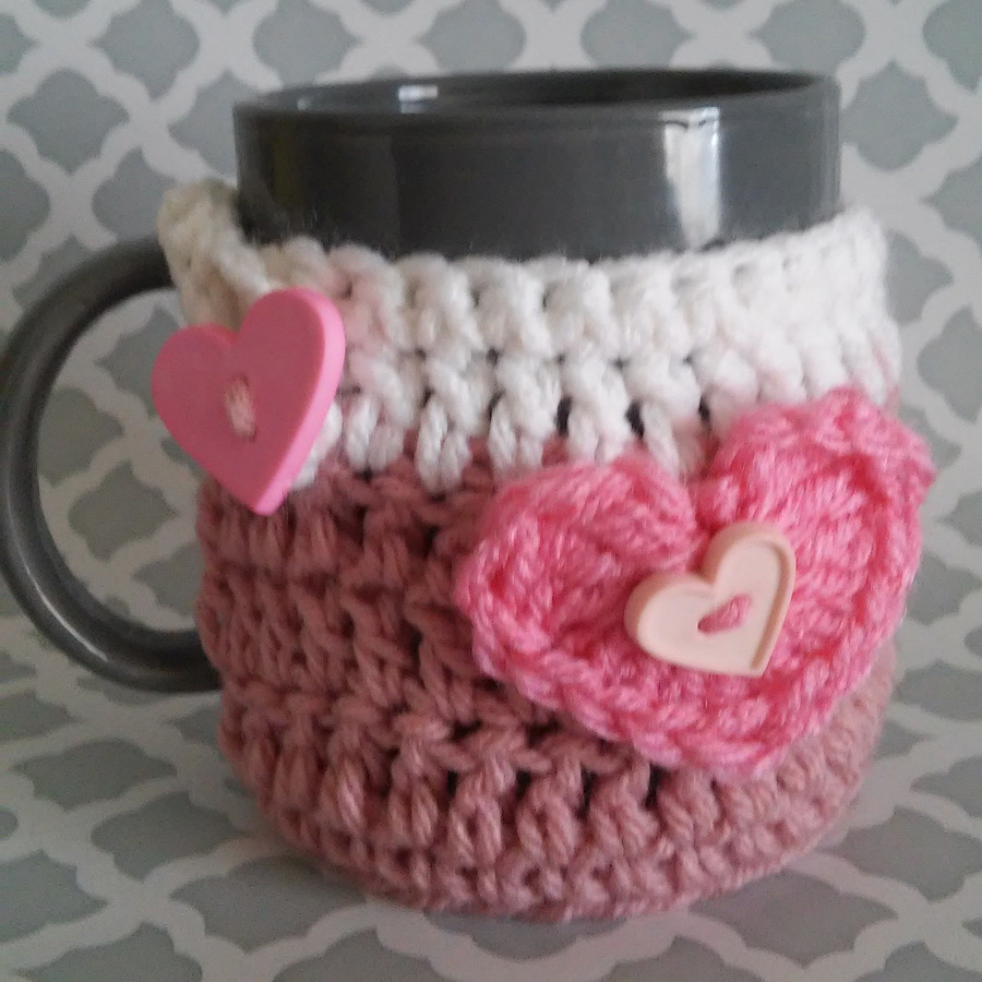 Handmade by Haniyyah Crochet Mug Cozy with bottom