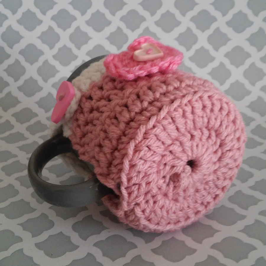 Handmade by Haniyyah Crochet Mug Cozy with bottom