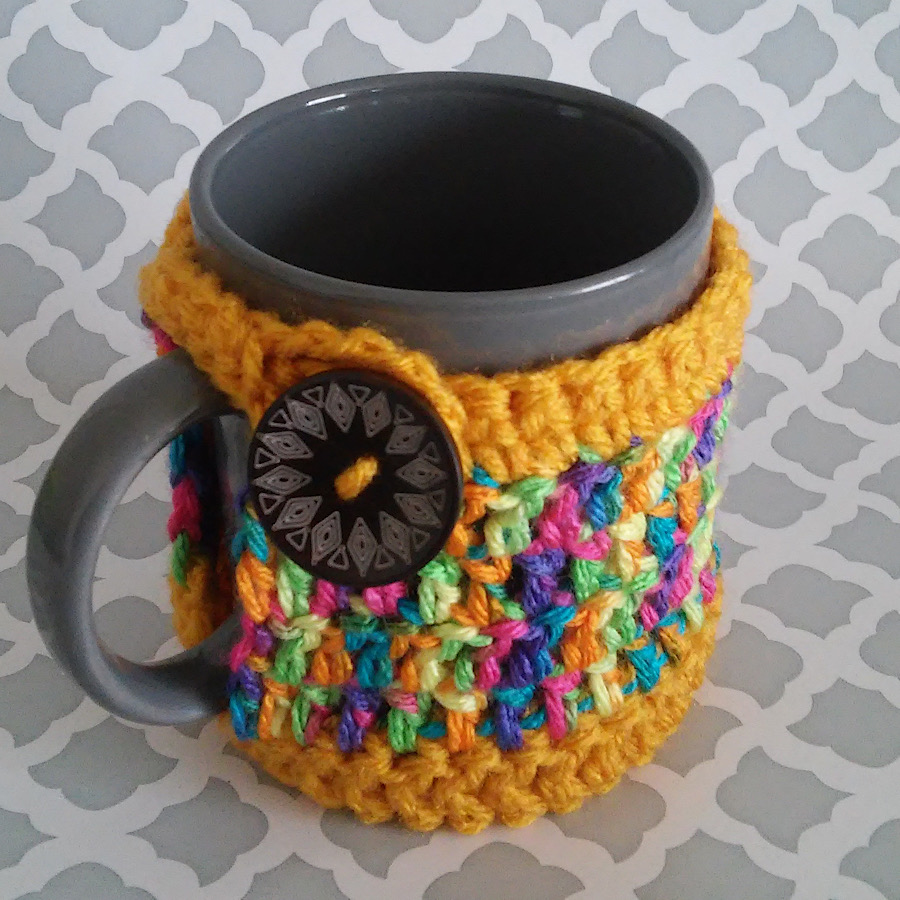 Handmade by Haniyyah Crochet Mug Cozy with bottom