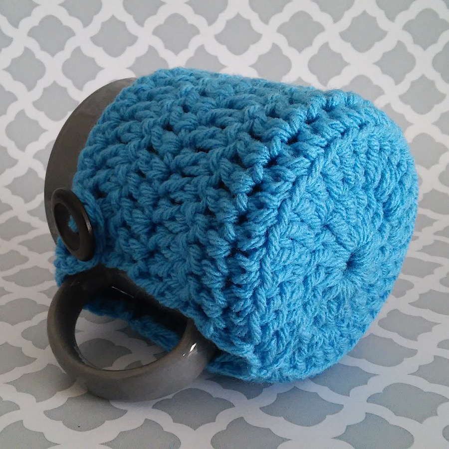 Handmade by Haniyyah Crochet Mug Cozy with bottom