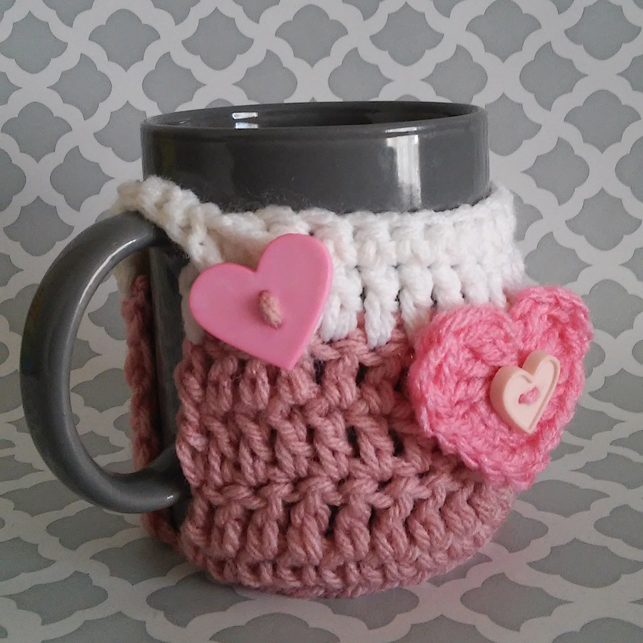 Handmade by Haniyyah Crochet Mug Cozy with bottom