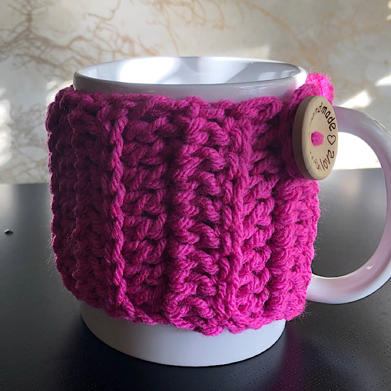 Crochet Mug Cozy Pattern – Handmade by Haniyyah