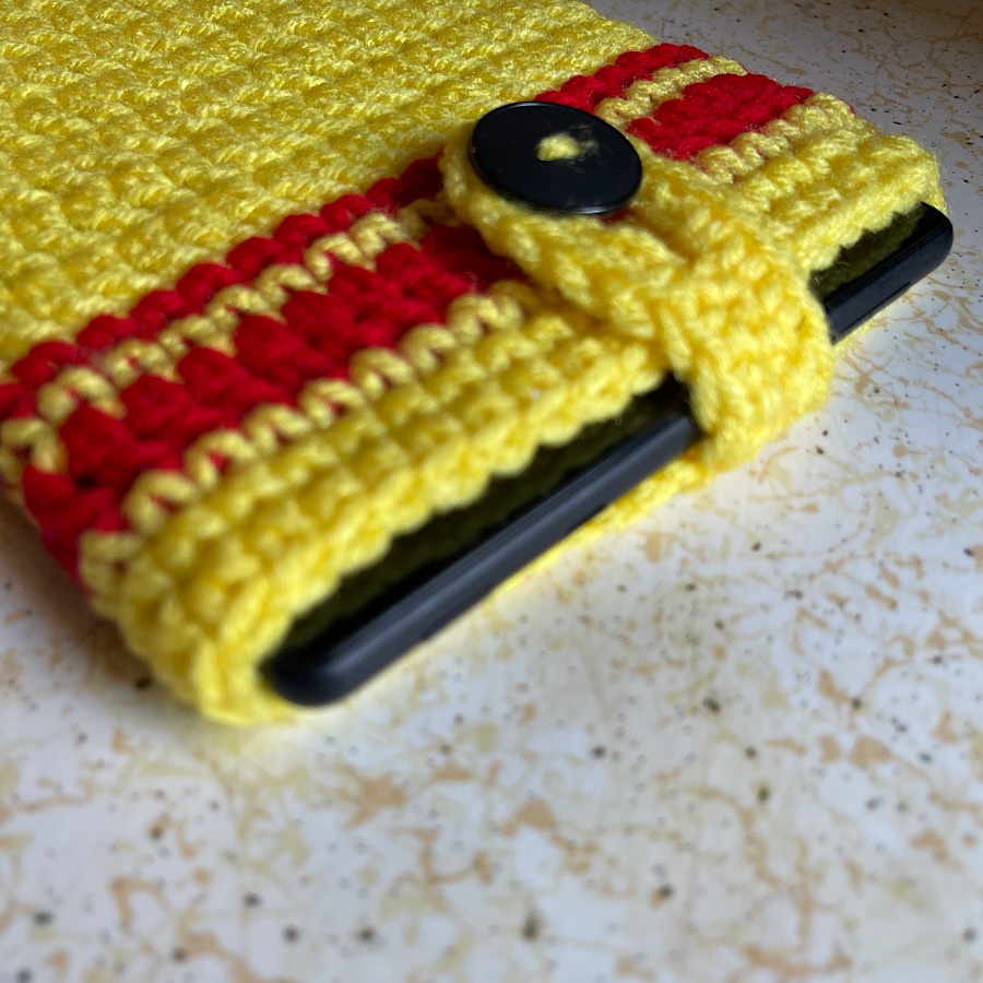 Yellow and Red Kindle Cover