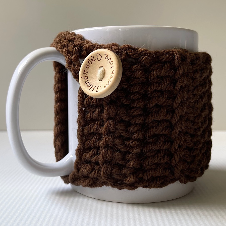 Haniyyah’s Crochet Mug Cozies Brown