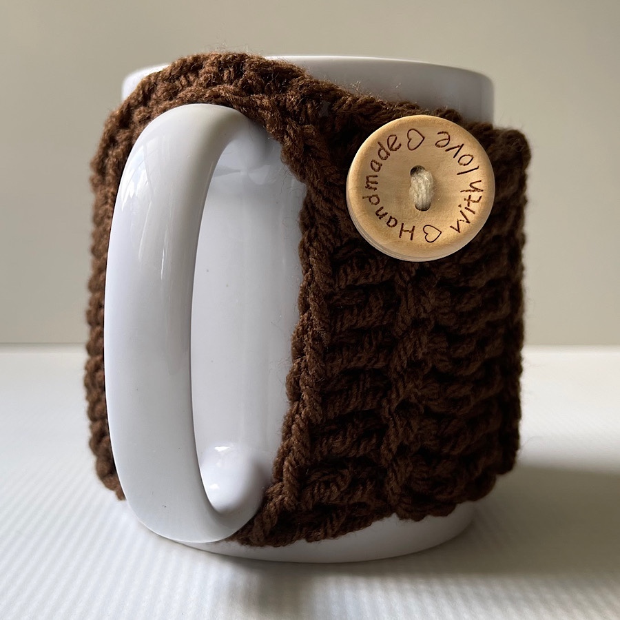 Haniyyah’s Crochet Mug Cozies Brown