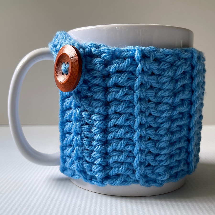 Haniyyah’s Crochet Mug Cozies Perfect Blue