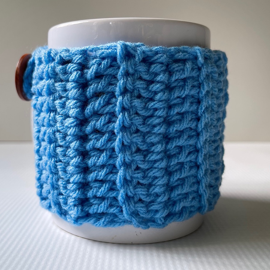 Haniyyah’s Crochet Mug Cozies Blue