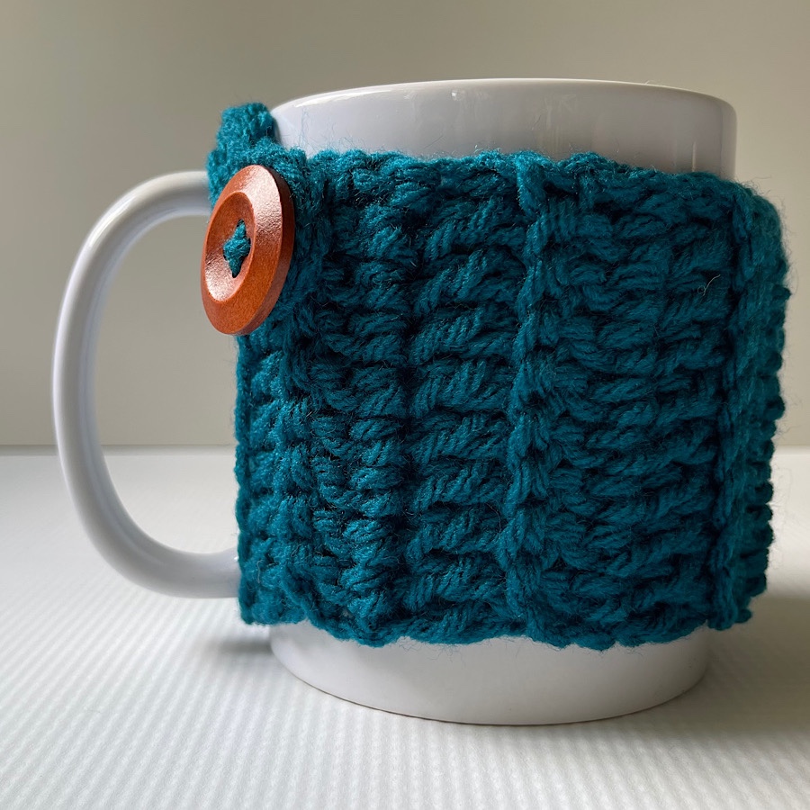 Haniyyah’s Crochet Mug Cozies Teal