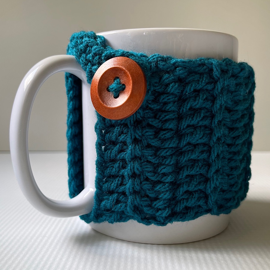 Haniyyah’s Crochet Mug Cozies Teal