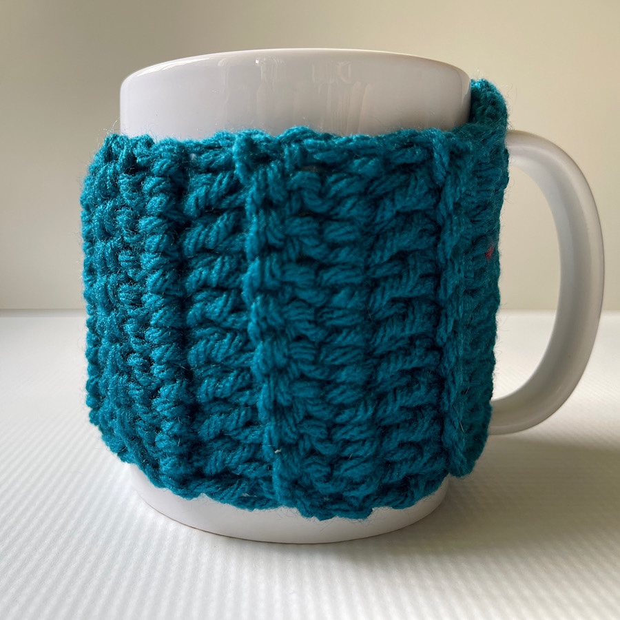 Haniyyah’s Crochet Mug Cozies Teal