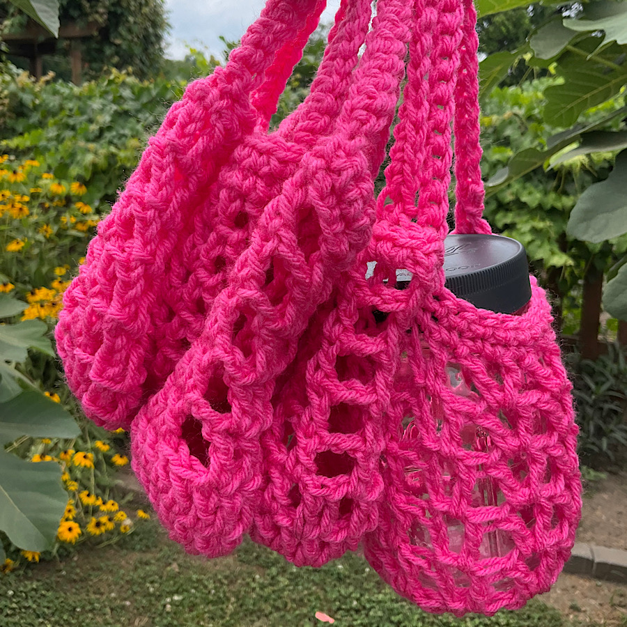 Pink Mason Jar Cozy