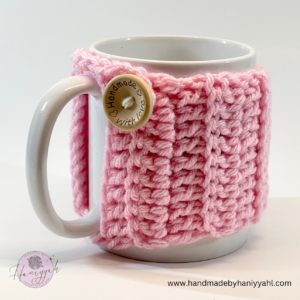 Cotton Candy Pink Crochet Mug Cozy