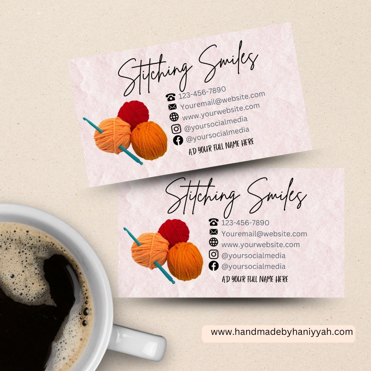 Editable Printable Instant Download business Cards Templates