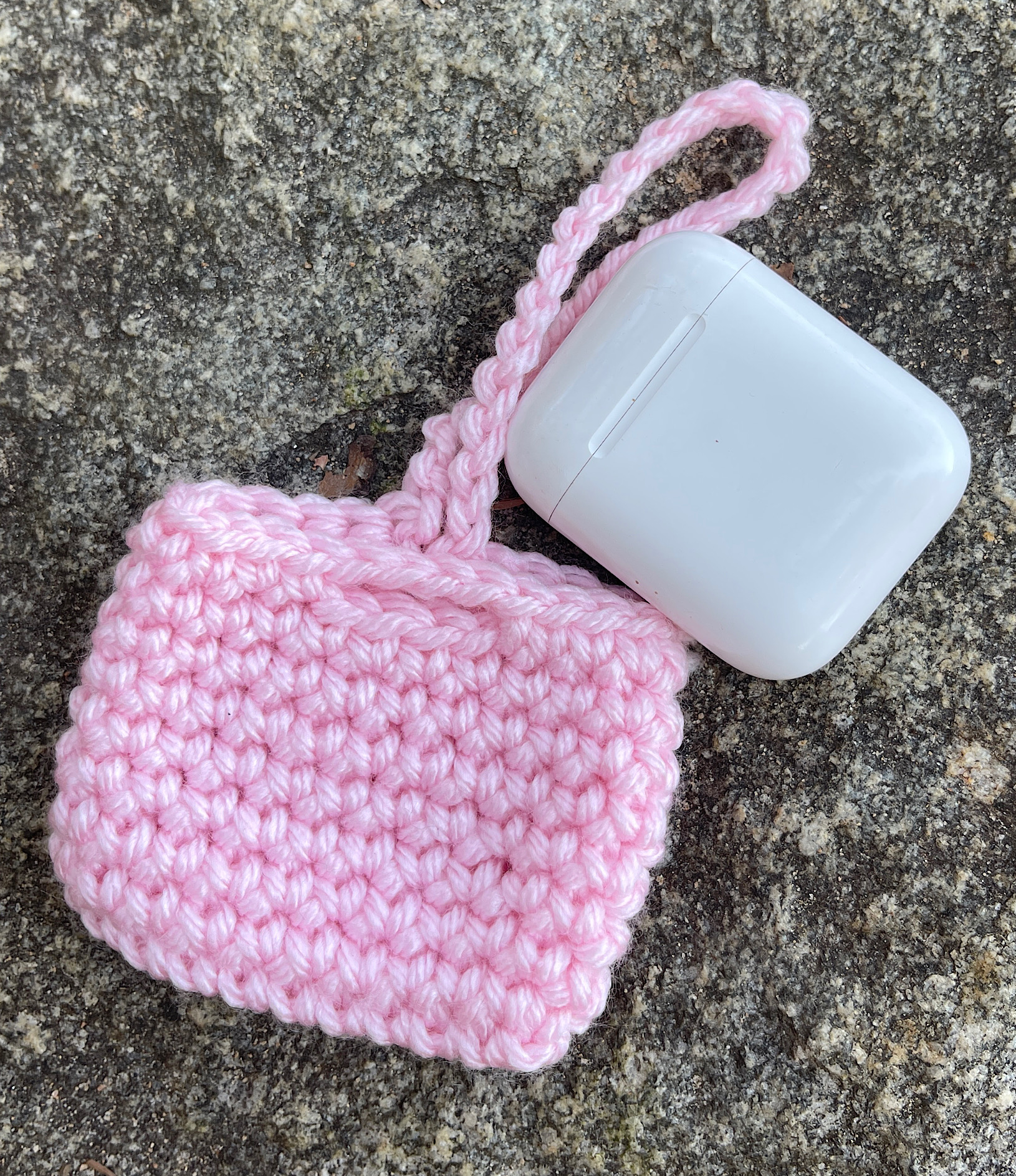 Handmade crochet airpods pro case