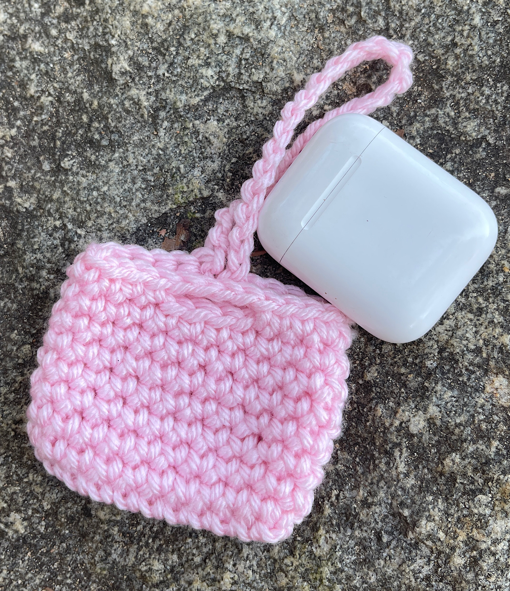 Handmade crochet airpods pro case