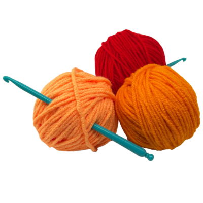 Ball of Yarn and Crochet Hook