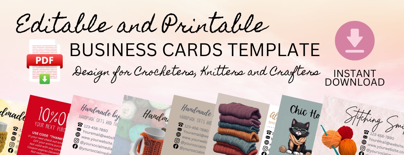 Editable Printable Business Cards Templates