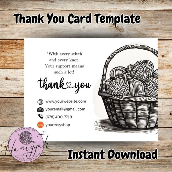 Thank You Card Template - Edition 6