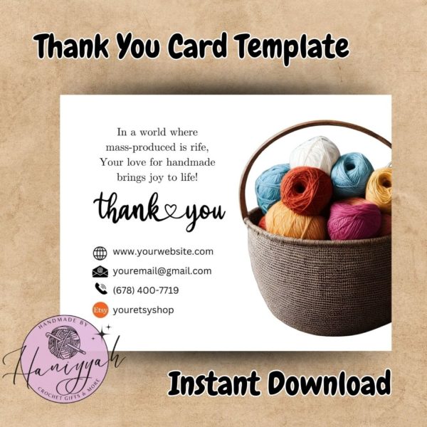 Thank You Card Template - Edition 7