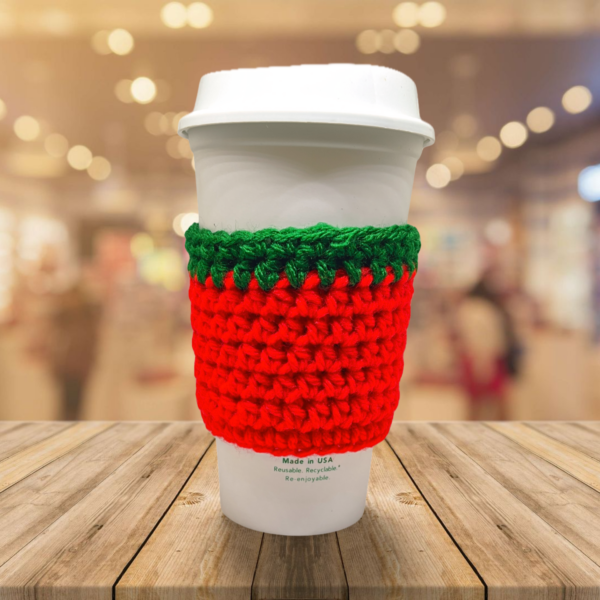 Red & Green Cup Cozy - Image 3