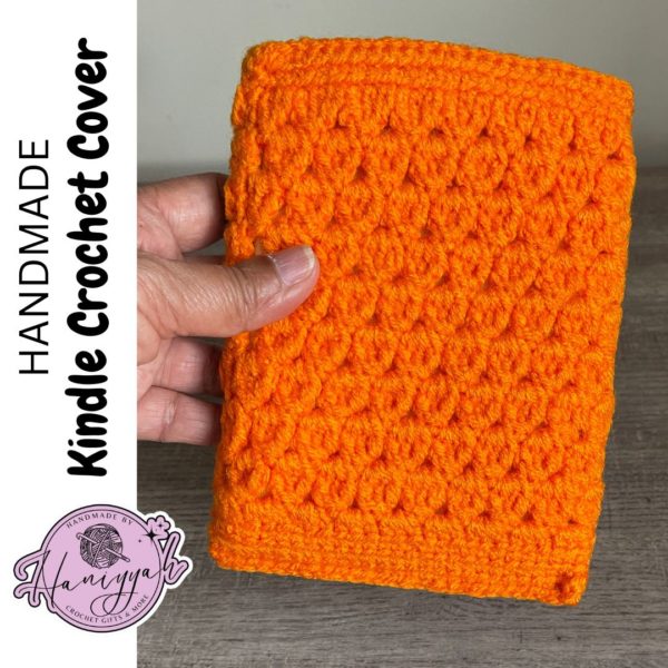 Orange Crochet Kindle Sleeve