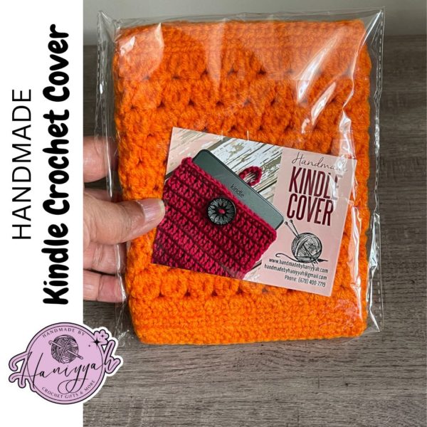 Sleeve Cover for Amazon Kindle in Pumpkin Orange - Image 7