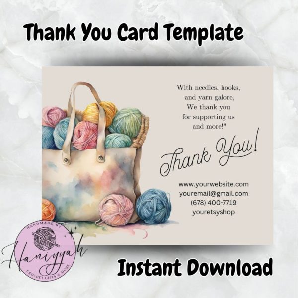 Thank You Card Template - Edition 8