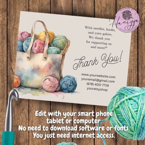 Thank You Card Template - Edition 8 - Image 3