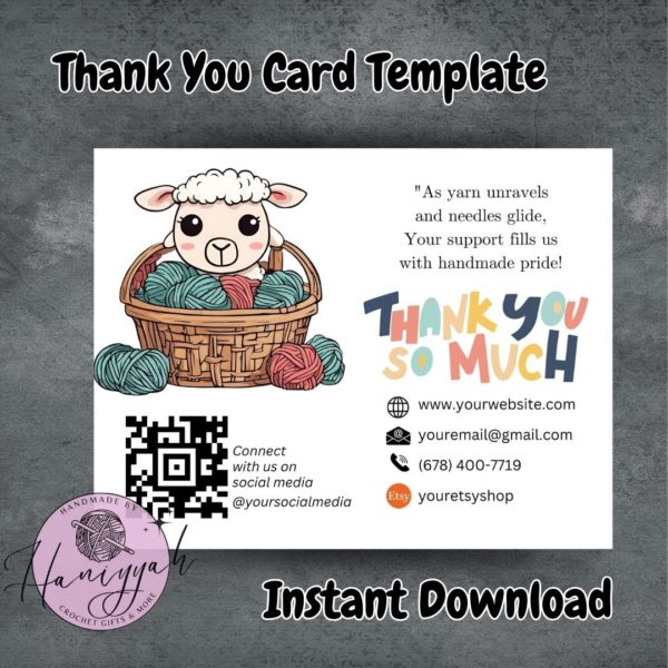 Thank You Card Template - Edition 9